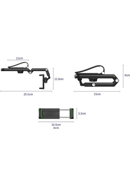 1080° Dönebilen Çok Fonksiyonlu Telefon Tutucu