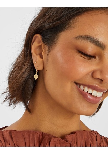 Z Halka Küpe Altın Kaplama modelleri