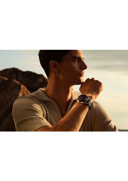 Watch ile Uyumlu 22 mm El Yapımı Hakiki Deri Kordon Ekstra Yumuşak ve Konforlu Kullanım (Gt4/watch 4 Pro/gt3/gt3 Pro/gt2/gt2 Pro) Watch (Gear S3 Frontier/galaxy Watch 46MM) (Kahverengi) modelleri