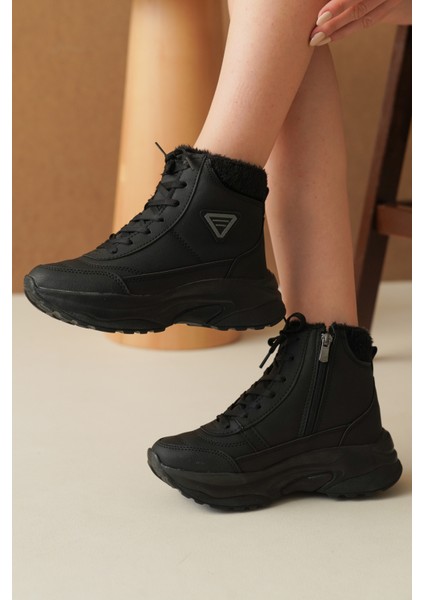 Erkek Siyah Suni Deri Bot Fermuarlı Ortopedik Taban Düz Topuk Günlük Rahat Tasarım