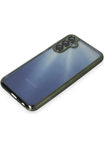 Samsung Galaxy A25 5g Crystal Shield Lensli Silikon (Lens Protector / Kamera Koruyucu Kılıf) - Yeşil fırsatları