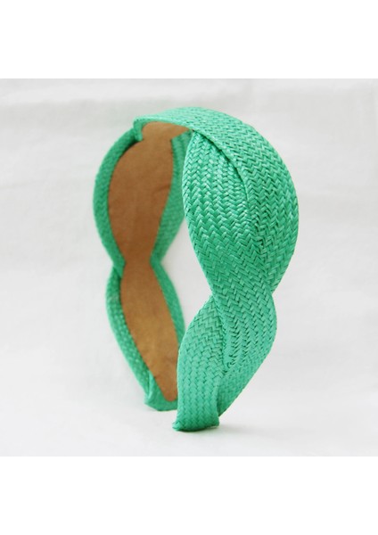 Rafya Örgü Taç Yeşil modelleri