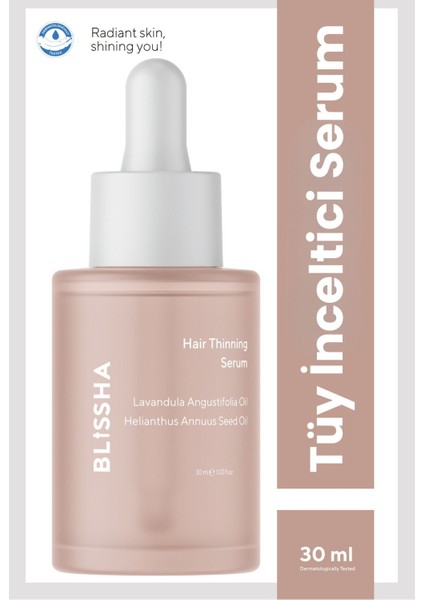 Tüy İnceltici ve Nemlendirici Serum 30 ml (Ay Çiçek Yağı, Jojoba Yağı,Lavanta Yağı,Çay Ağacı Yağı) fırsatları