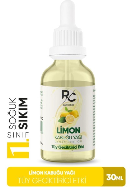 Limon Kabuğu Yağı Tüy Etki Tüy Azaltıcı Serum 30 ml