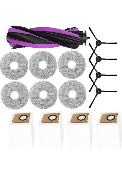 Jonr P20 Pro Robot Süpürge Yedek Parçaları Için 15 Adet Ana Fırça Yan Fırça Paspas Bezi Toz Torbası (Yurt Dışından) fiyatları