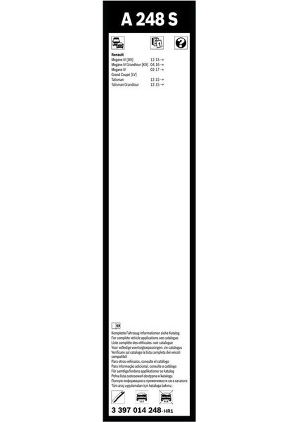 Aerotwin Silecek Seti - [600/450 mm] Renault Megane 4 (2015 - 2021) [b9] - A 248 S fırsatları
