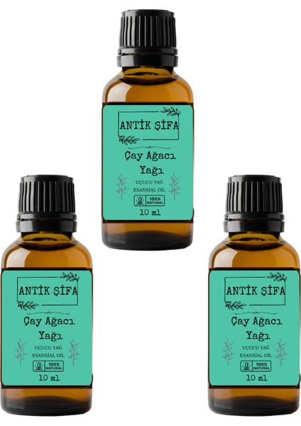 %100 Saf Çay Ağacı Yağı - (3 x 10 Ml)