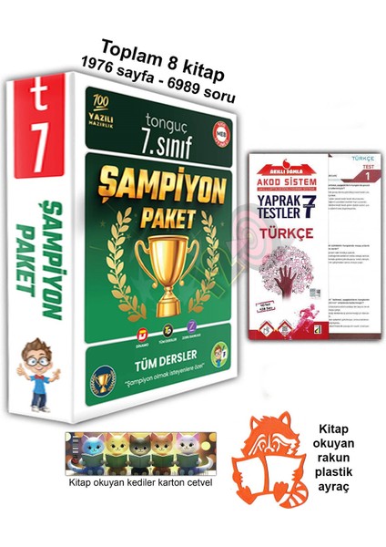 7. Sınıf Şampiyon Paketi Seti Yaprak Test
