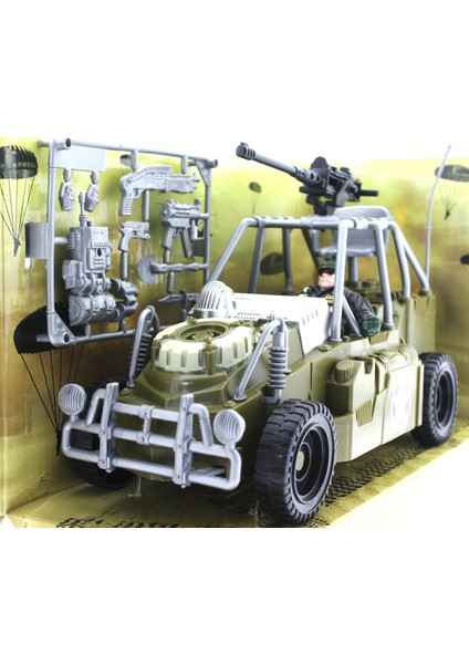 Combat Force Figür ve Askeri Buggy