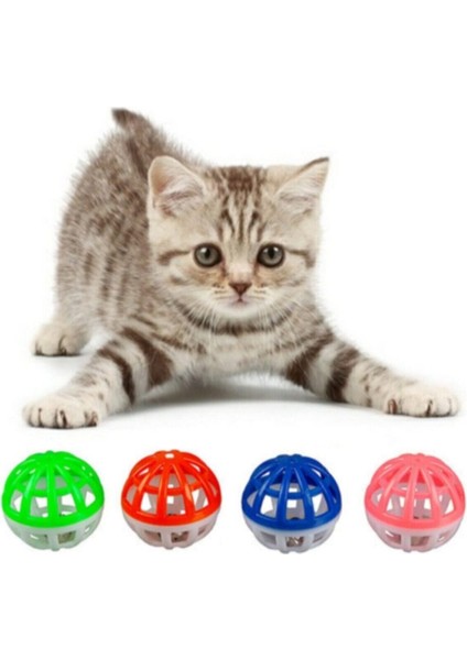 Kedi Oyuncagı Zilli Top 4'lü Paket