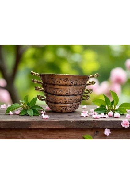 - El Yapımı Oyma Işlemeli Kalın Bakır Tava Takımı – 18 Cm, 20 Cm, 22 Cm, 24 cm Çaplarında – Sağlıklı ve Dayanıklı El Dövmesi Bakır Mutfak Tava Seti -- Kahvaltı Tava Takımı