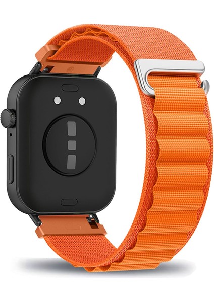 Huawei Fit 4 Pro / Fit 4 / Fit 3 Uyumlu Hasır Örgü Kumaş Metal Tokalı Alpine Ayarlabilir Kordon