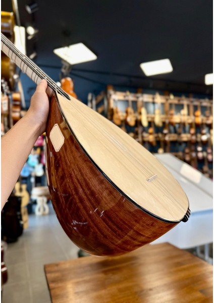 Kısa Sap Üst Seri Tam Profesyonel Maun Bağlama 40 Tekne