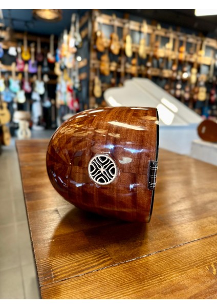 Kısa Sap Üst Seri Tam Profesyonel Maun Bağlama 40 Tekne