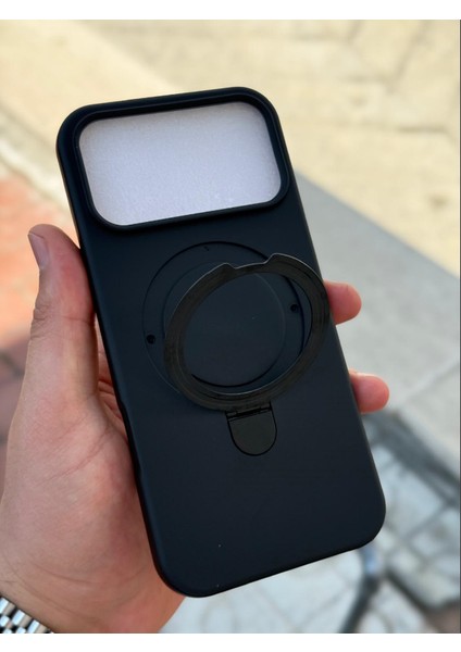 iPhone 17 Pro Max Kılıf Magsafe Manyetik Açılabilir Standlı Halka Ayarlanabilir Liquid Neon Renkli