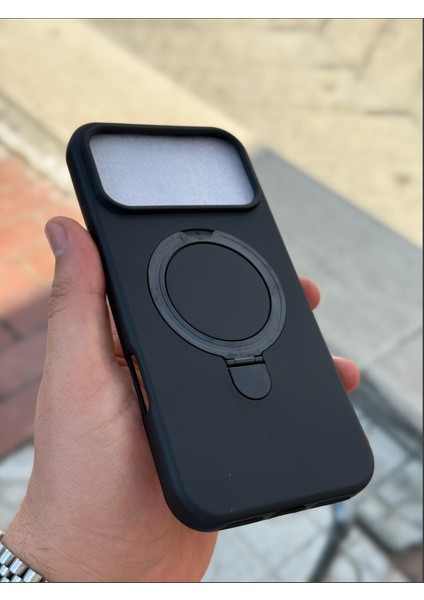 iPhone 17 Pro Max Kılıf Magsafe Manyetik Açılabilir Standlı Halka Ayarlanabilir Liquid Neon Renkli modelleri