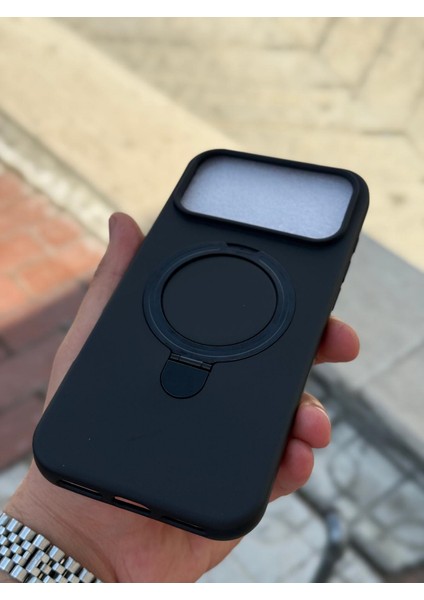 iPhone 17 Pro Max Kılıf Magsafe Manyetik Açılabilir Standlı Halka Ayarlanabilir Liquid Neon Renkli fırsatları