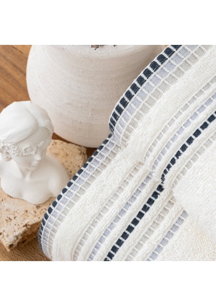 Home Rosy Armürlü Havlu 70X140 cm 1 Parça-Krem indirimleri