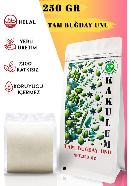 Sertifikalı Tam Buğday Unu 250 gr Özü Yüksek Ata Tohum
