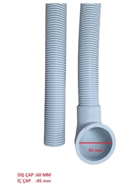 Bym Dirsekli Tahliye Hortumu Inoksan-Fagor (60*45 Mm) 240 cm fiyatları