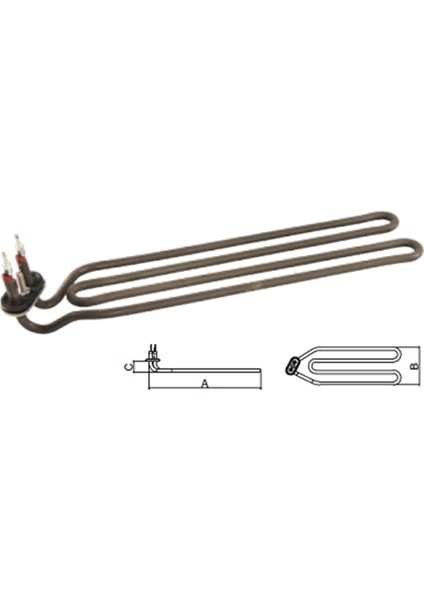 Bym Tank Rezistansı Küçük Flanşlı 2000W 230V 36CM (R5128-1P)