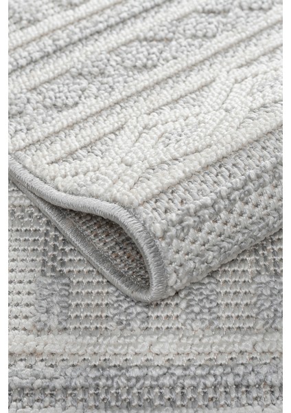 Dekoratif Loop Sisal Halı Tozumaz Polipropilen Dokuma Taban Modern Koridor Oda Halısı Gri modelleri