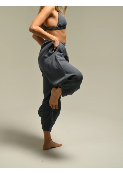 Organik Pamuk Baggy Şalvar Pantolon Yoga Pantolonu modelleri