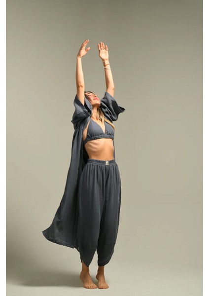 Organik Pamuk Baggy Şalvar Pantolon Yoga Pantolonu indirimleri