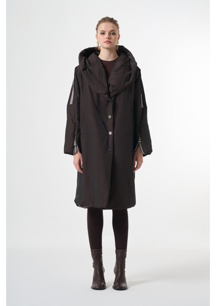 Şerit Detaylı Şişme Mont modelleri