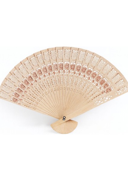 10LU Ahşap Yelpaze Hediyelik Yelpaze Nişan Yelpaze Düğün Yelpaze