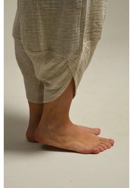 Kenevir Baggy Bağcıklı Şalvar Pantolon
