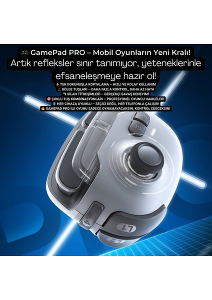 Ios & Android Uyumlu Type-C Mobil Oyun Kolu | Pro Joystick | 400MAH Bataryalı Gamepad, Tak Çalıştır fiyatları