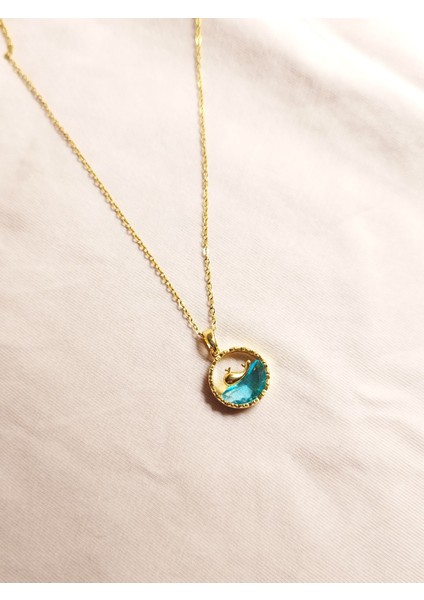 Balina Mavi Çelik Kolye modelleri