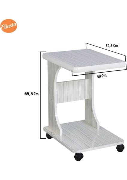 Tekerlekli C Yan Sehpa Mdf Koltuk Yanı Sehpa modelleri