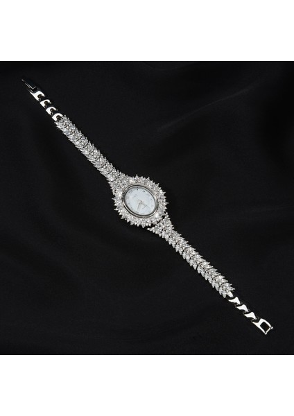 Wq6 Oval Gümüş Saat modelleri