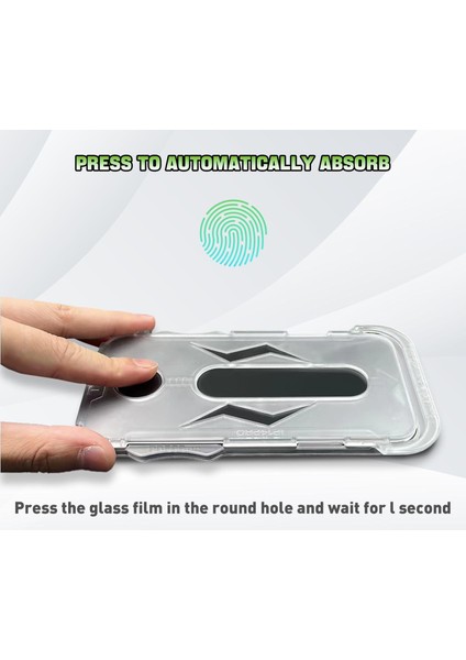 iPhone 16 Pro Max Kolay Uygulama Aparatlı Ekran Koruyucu