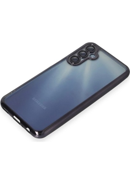 Samsung Galaxy A55 5g Crystal Shield Lensli Silikon (Lens Protector / Kamera Koruyucu Kılıf) - Mor fırsatları