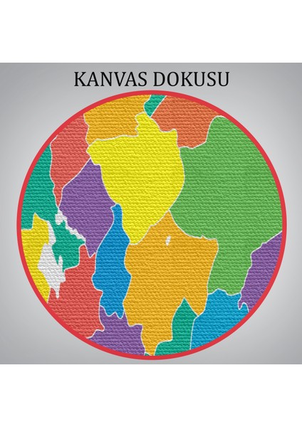 Kanvas Türkiye Haritası Dekoratif Tablo 1099