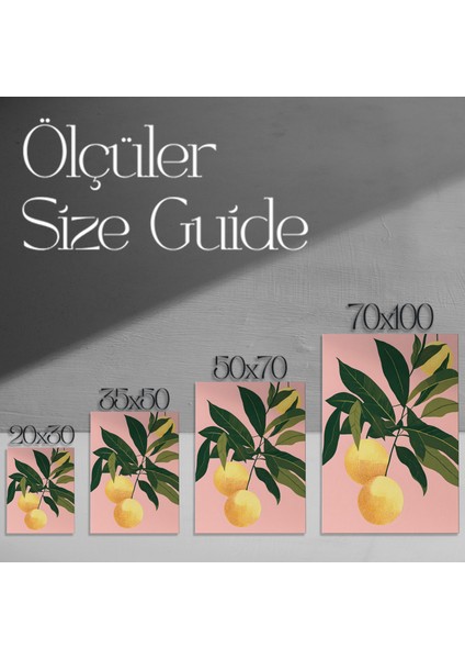 Modern Tarz Portakal Dalları Illüstrasyon Tablosu modelleri