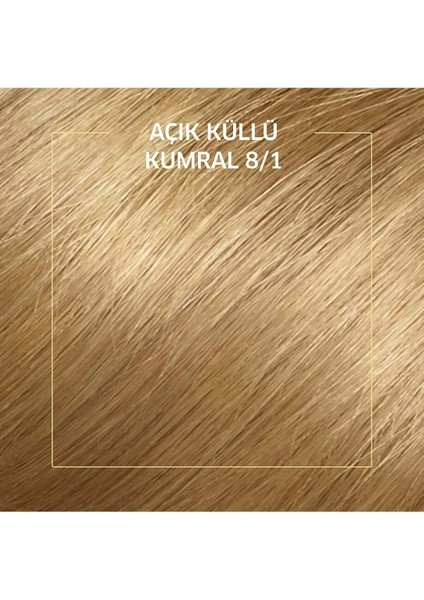 Kit Saç Boyası 8/1 Açık Küllü Kumral