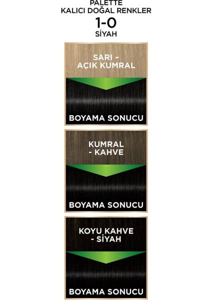 Schwarzkopf Palette Kalıcı Doğal Renkler 1-0 Siyah Saç Boyası fırsatları