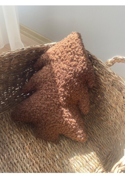 Teddy Christmas Tree Yastık Küçük Kahve