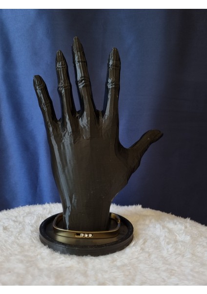 Dikdörtgen Taş Detaylı Çelik Kelepçe fiyatları