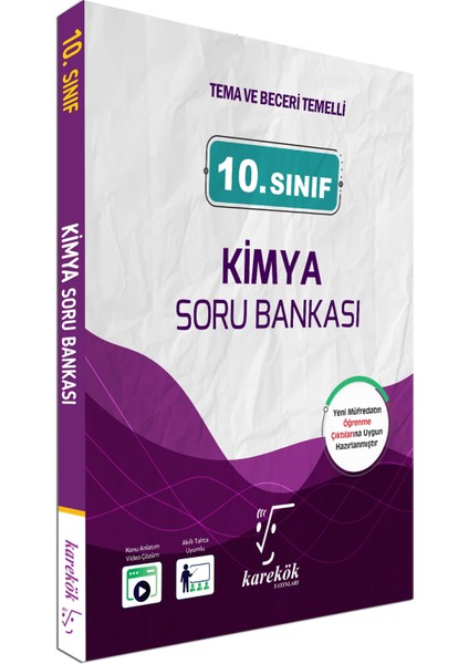 Karekök Yayınları 10.sınıf Kimya Soru Bankası