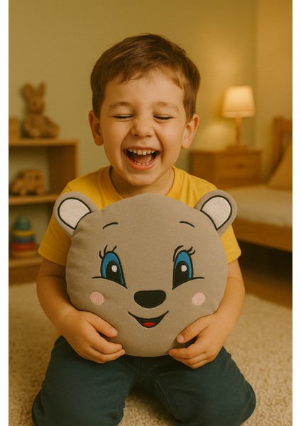 Puffy Bear Peluş Yastık - Eğlenceli Peluş Oyuncak - Sevimli Tasarım - 30 cm fiyatları