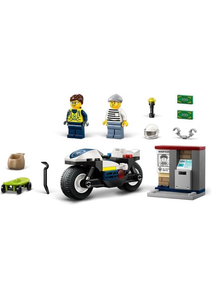 60455 LEGO City Polis Motosikleti Takibi 65 Parça +4 Yaş modelleri