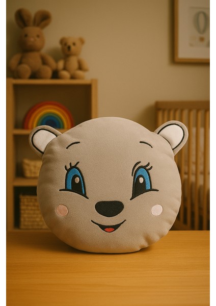 Puffy Bear Peluş Yastık - Eğlenceli Peluş Oyuncak - Sevimli Tasarım - 30 cm modelleri