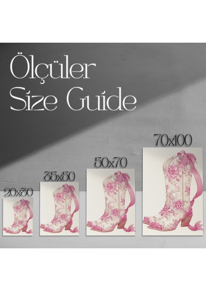 Pembe Gül Desenli Kovboy Çizimi Tablosu modelleri