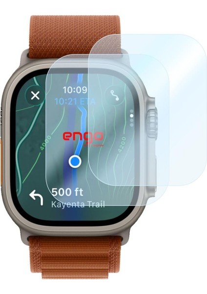 Apple Watch Ultra 3 49MM Nano Ekran Koruyucu 2’li Set Parlak