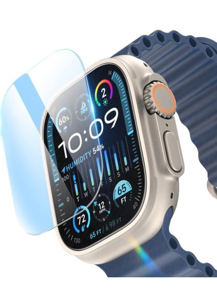 Apple Watch Ultra 3 49MM Nano Ekran Koruyucu 2’li Set Parlak modelleri